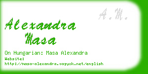 alexandra masa business card